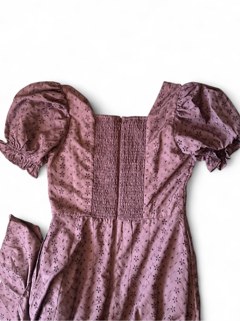 Ivy City Co Brown Eyelet Maxi Dress - Picture 3 of 5